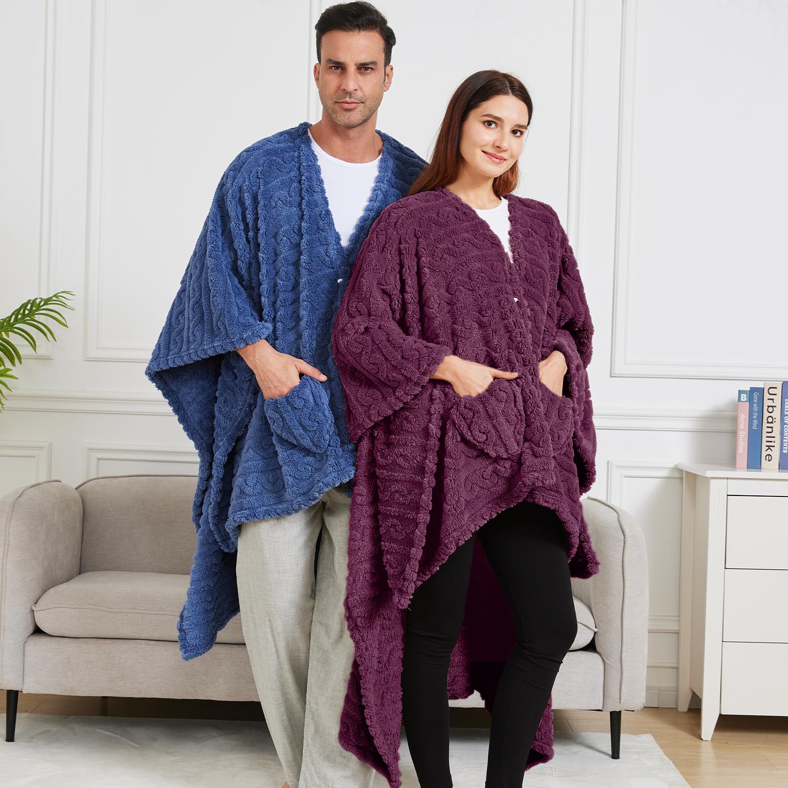Dgsfmi poncho comparaison taille montrant couverture généreuse