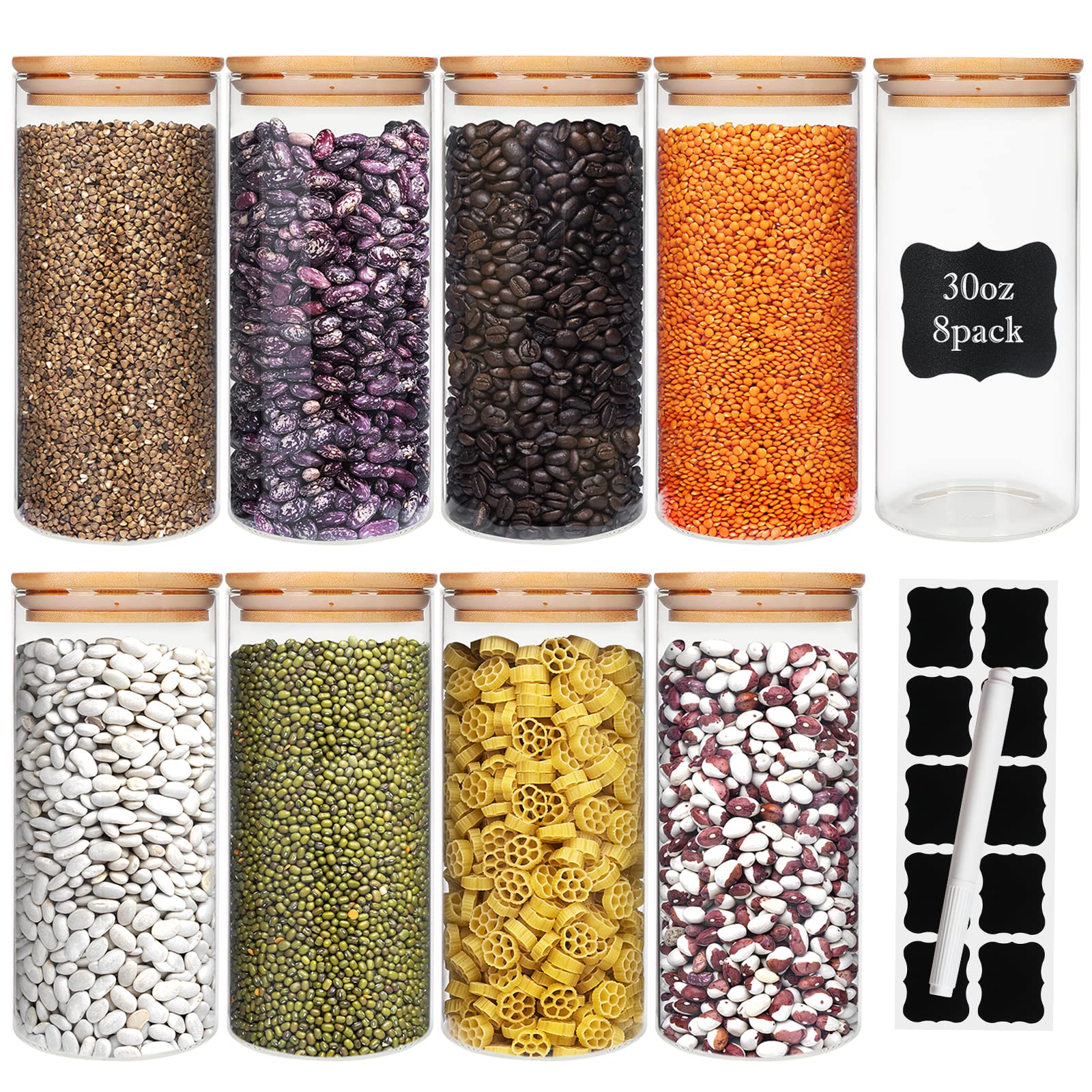 DHSBTLS bocal verre face montrant contenu et rangement pratique