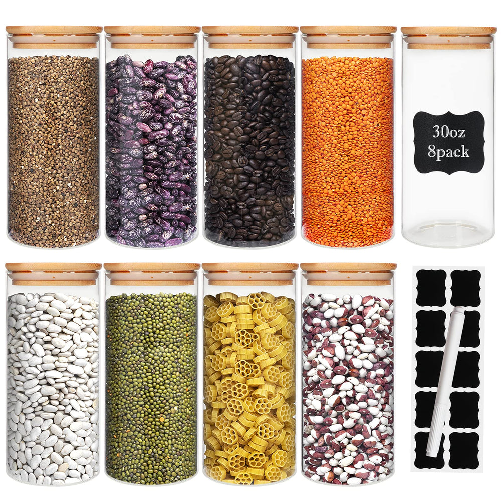 DHSBTLS bocal verre face montrant contenu et rangement pratique