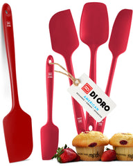 di Oro Living ensemble 5 pièces en présentation frontale montrant toutes les spatules et organisation pratique