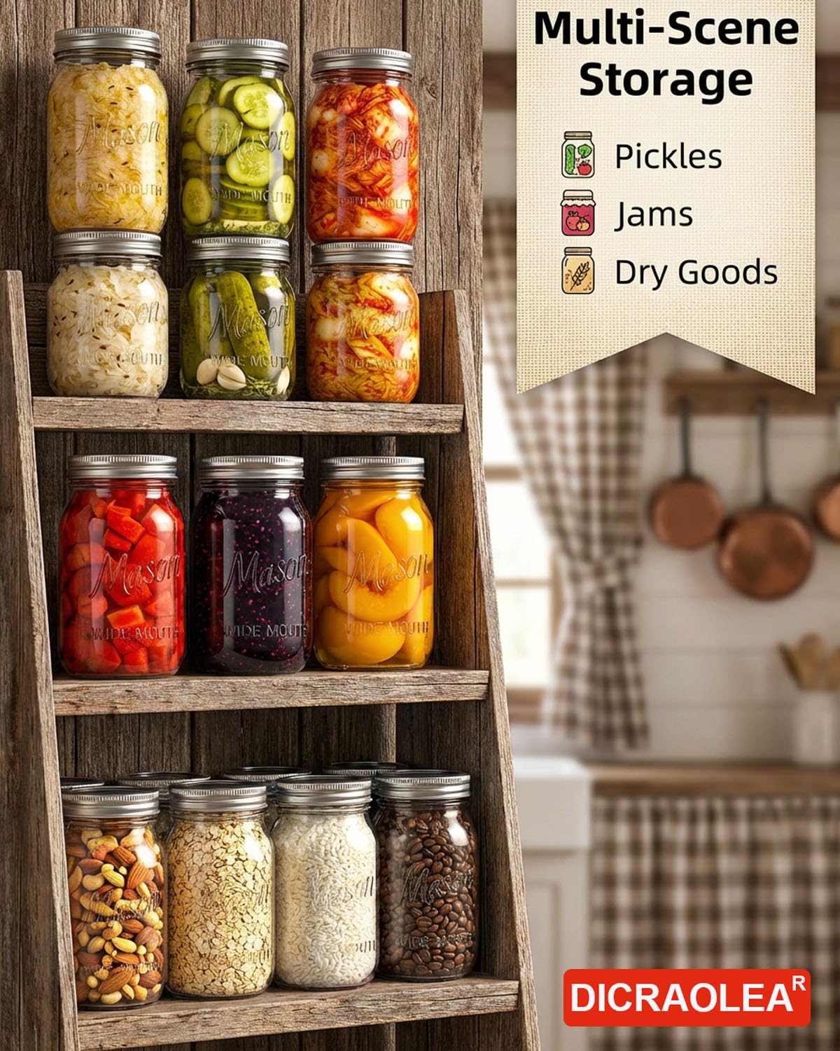 DicraoLea mise en scène cuisine illustrant rangement esthétique et durable