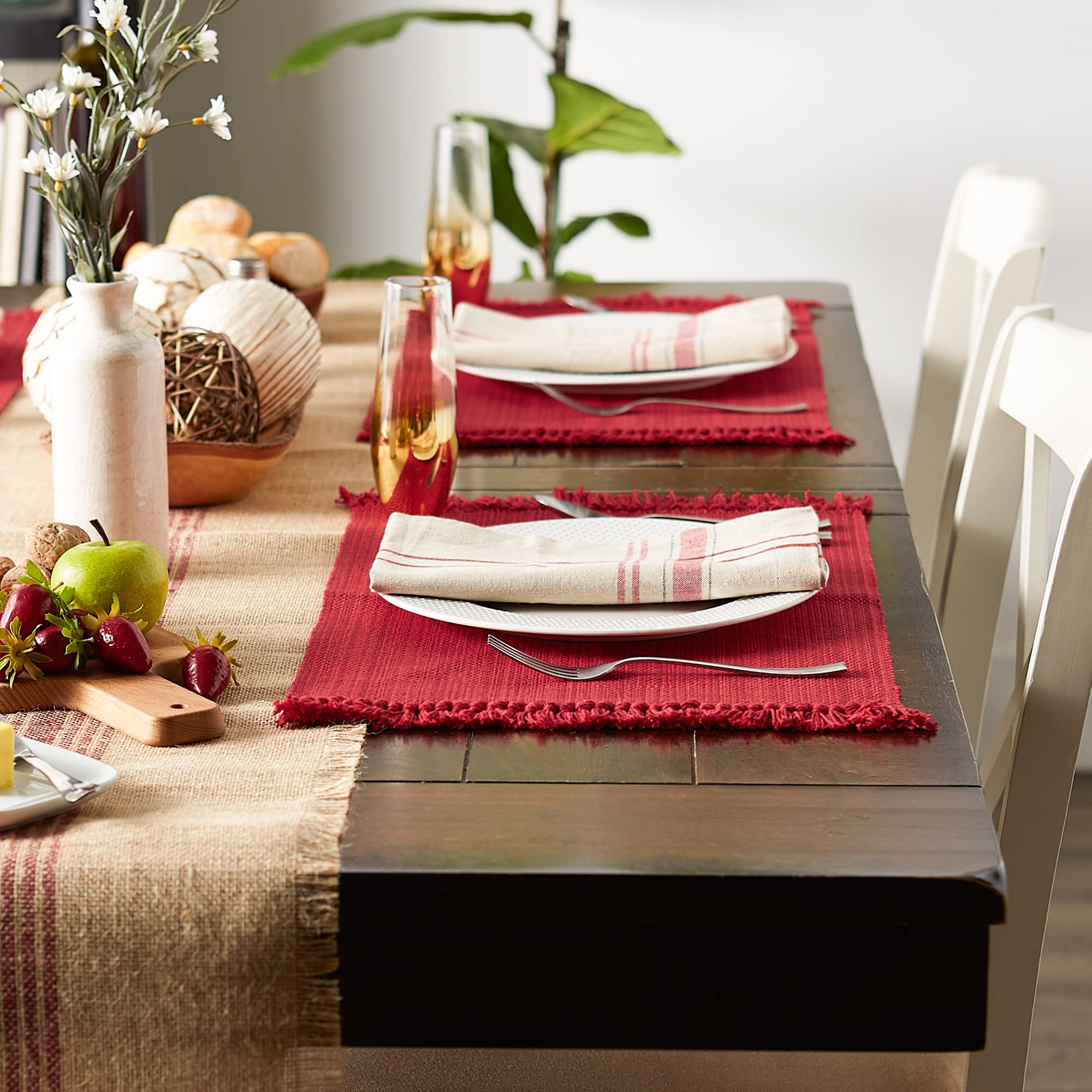 DII Tango Red comparaison taille avec assiette, dimension pratique