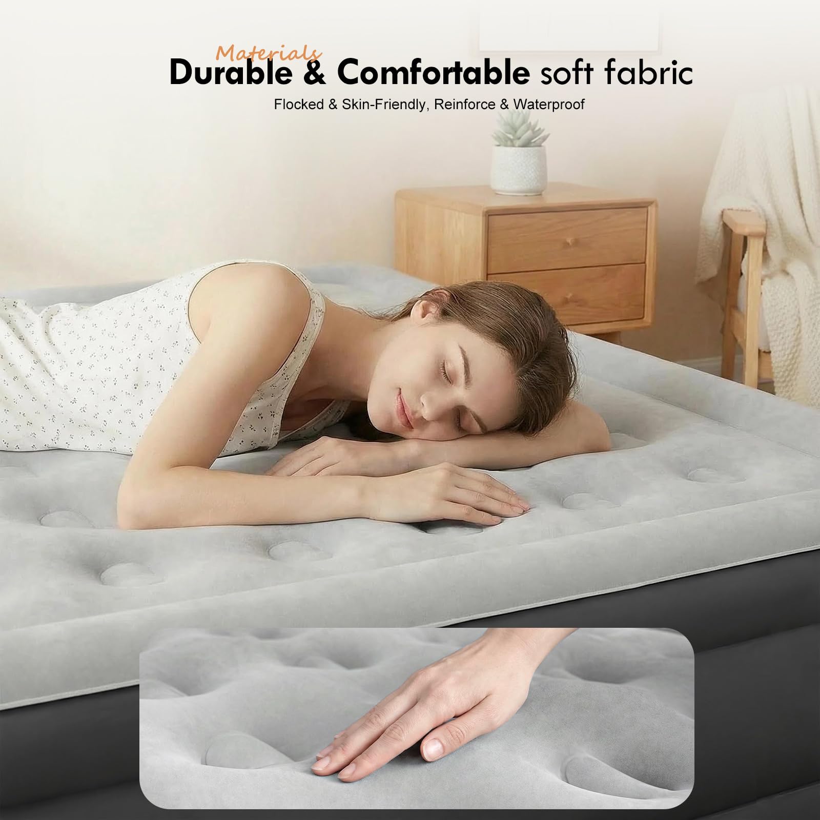 DIMAR GARDEN matelas à côté d'une échelle pour visualiser l'échelle