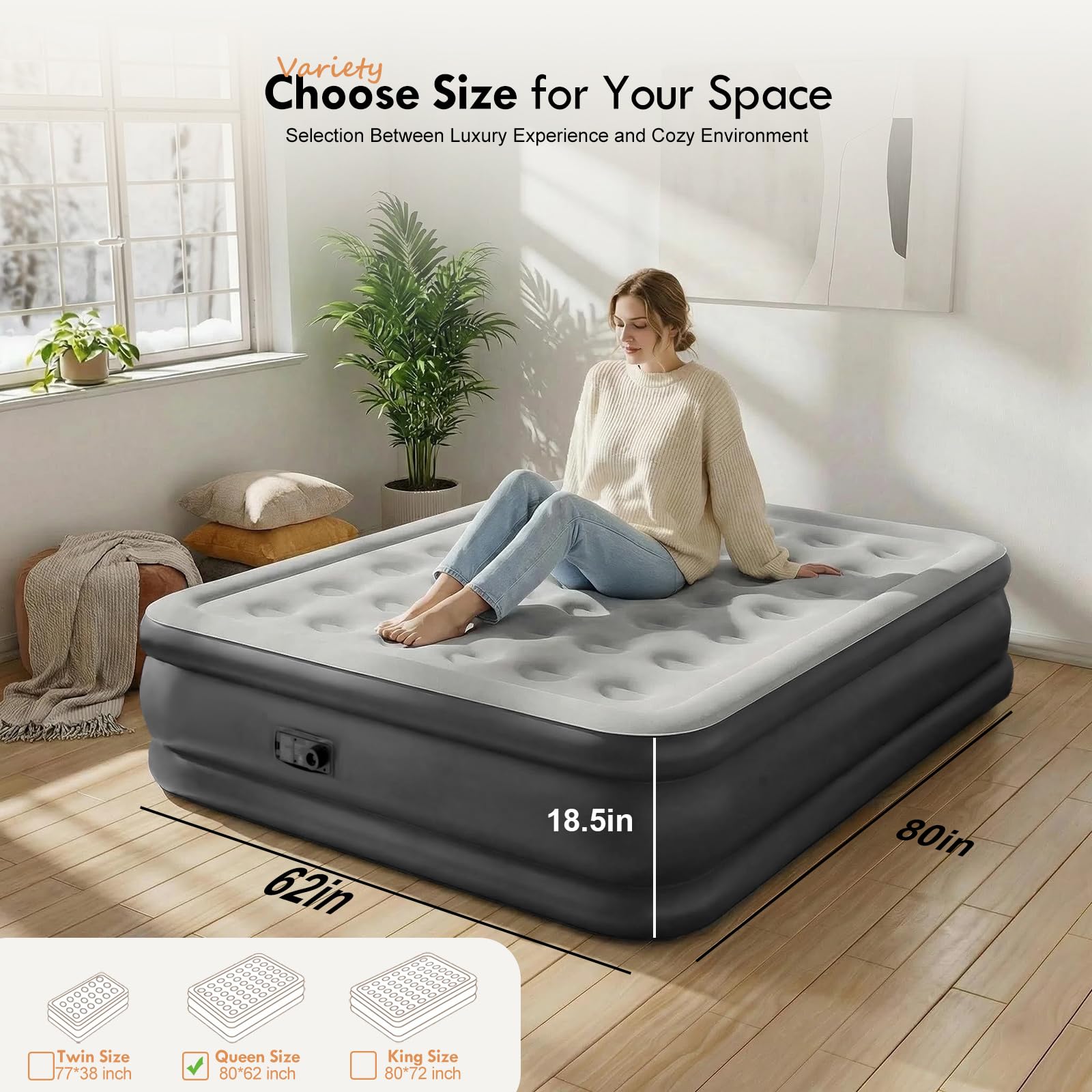 DIMAR GARDEN matelas installé dans chambre d'invité pour accueil confortable