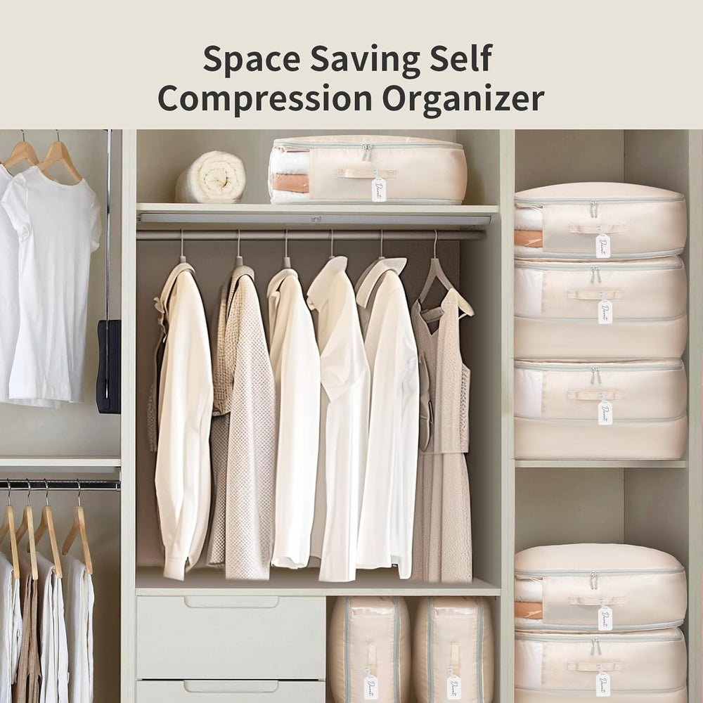 DIMJ couette compressée dans le sac économisant de l'espace dans le placard