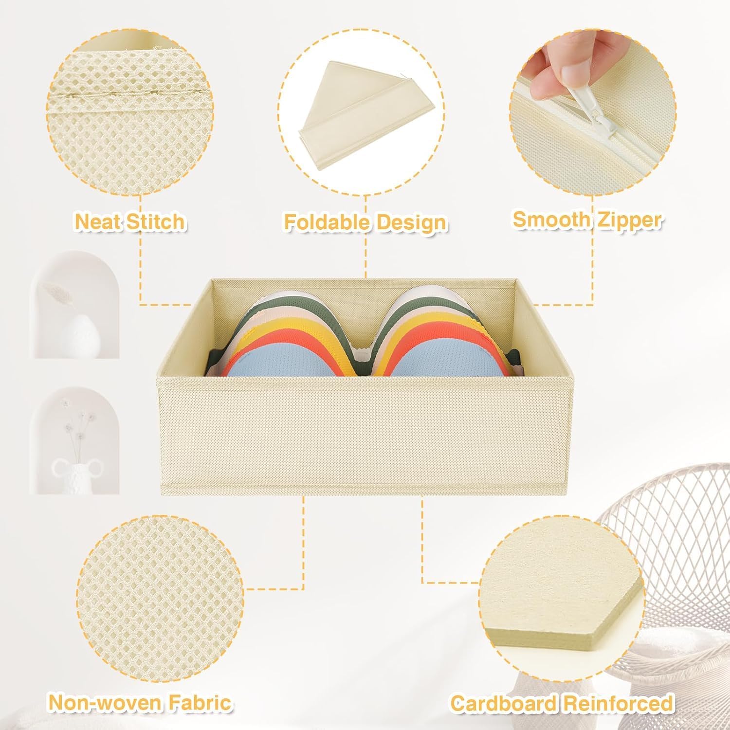DIMJ ensemble 15 pièces disposé sur commode pour organisation complète