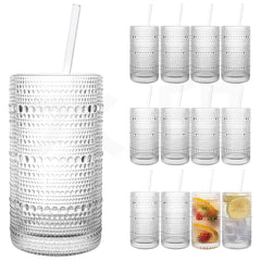 Dingerjar verre hobnail face montrant finition et élégance