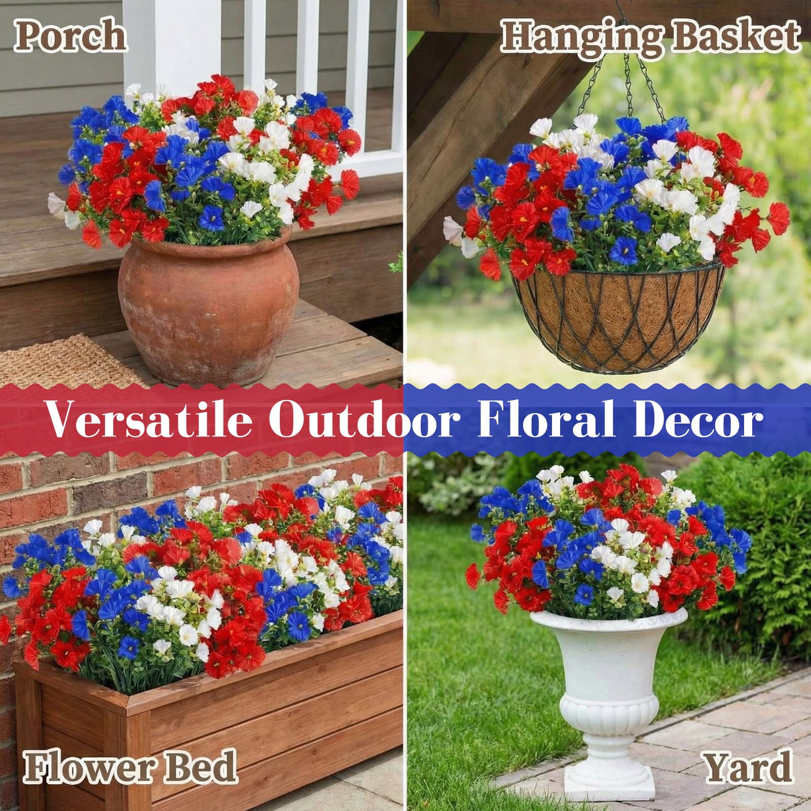 Dingion fleurs en scène commémorative, solution sans entretien pour hommages