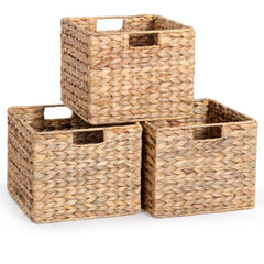 DINGTAI panier face avant montrant finition naturelle et capacité de rangement