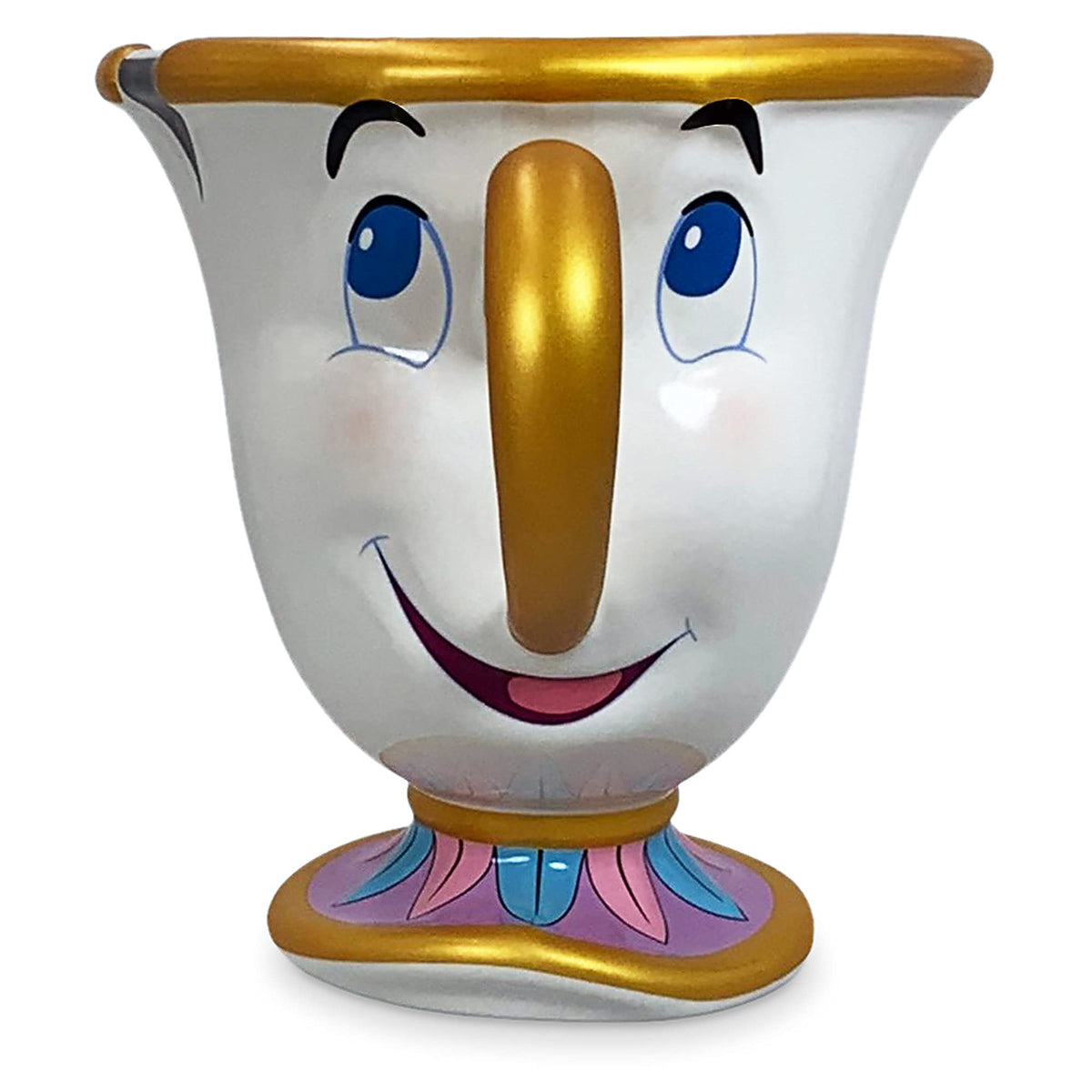 Disney Store mug Chip face avant montrant visage sculpté et charme décoratif