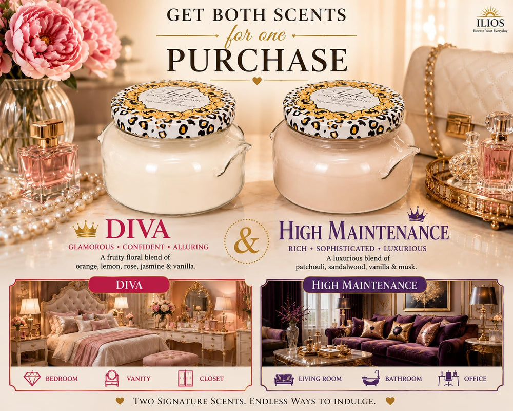 Diva & High Maintenance gros plan cire montrant la texture et diffusion régulière
