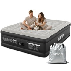 DIVON face avant du matelas dans son emballage montrant design et dimensions pratiques