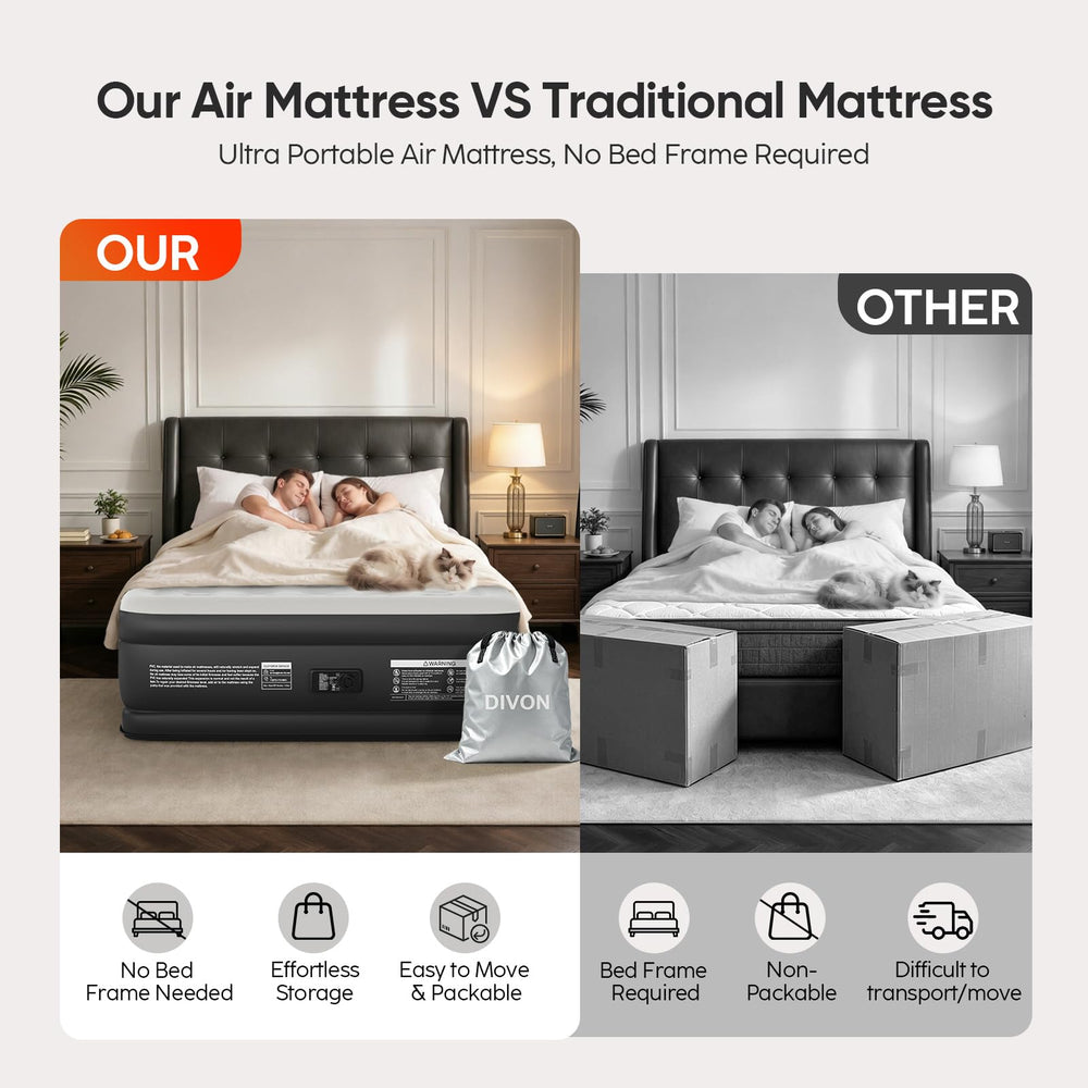 DIVON sac de transport avec matelas plié pour rangement compact et déplacement