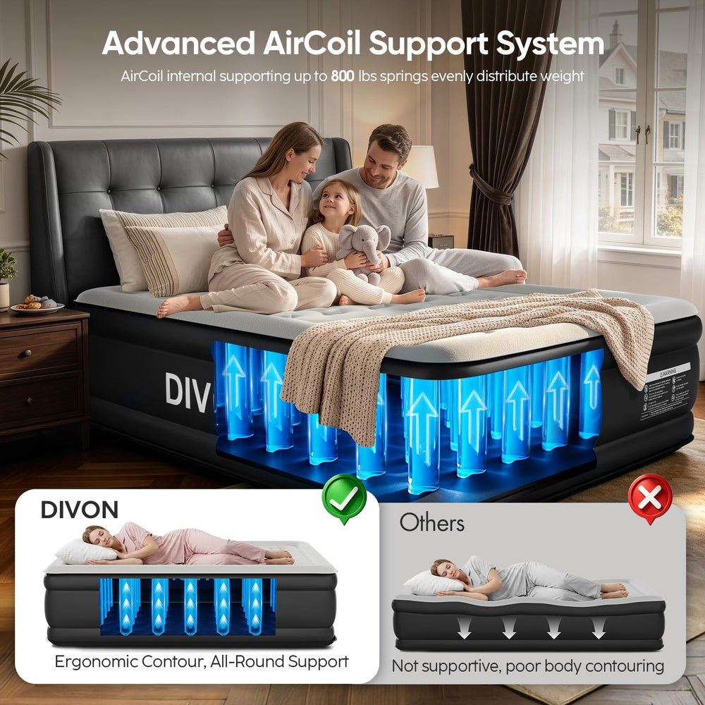 DIVON comparaison d’échelle présentant la hauteur 18" facilement accessible
