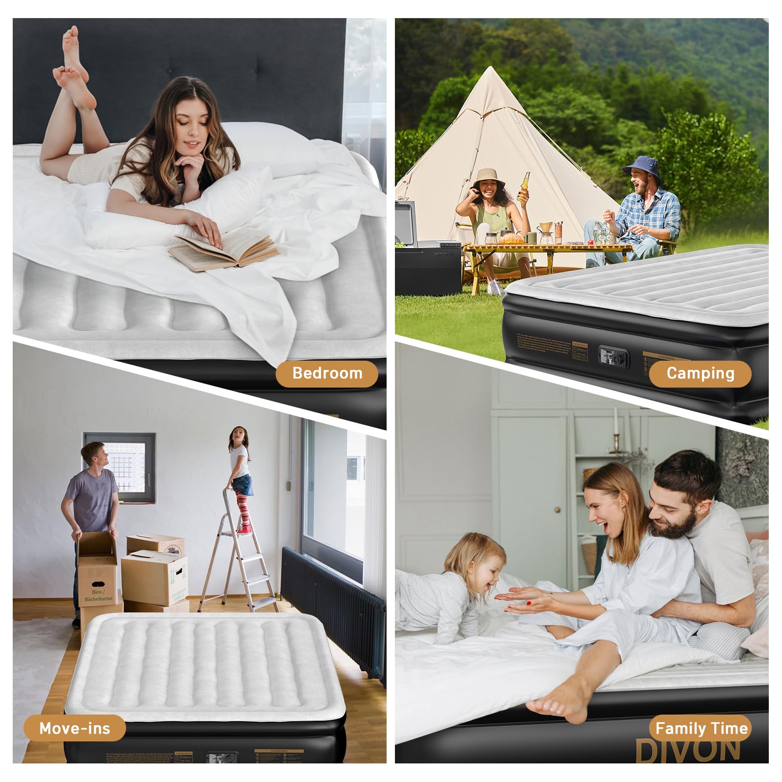 DIVON sac de transport protégeant le matelas pour rangement et transport pratique
