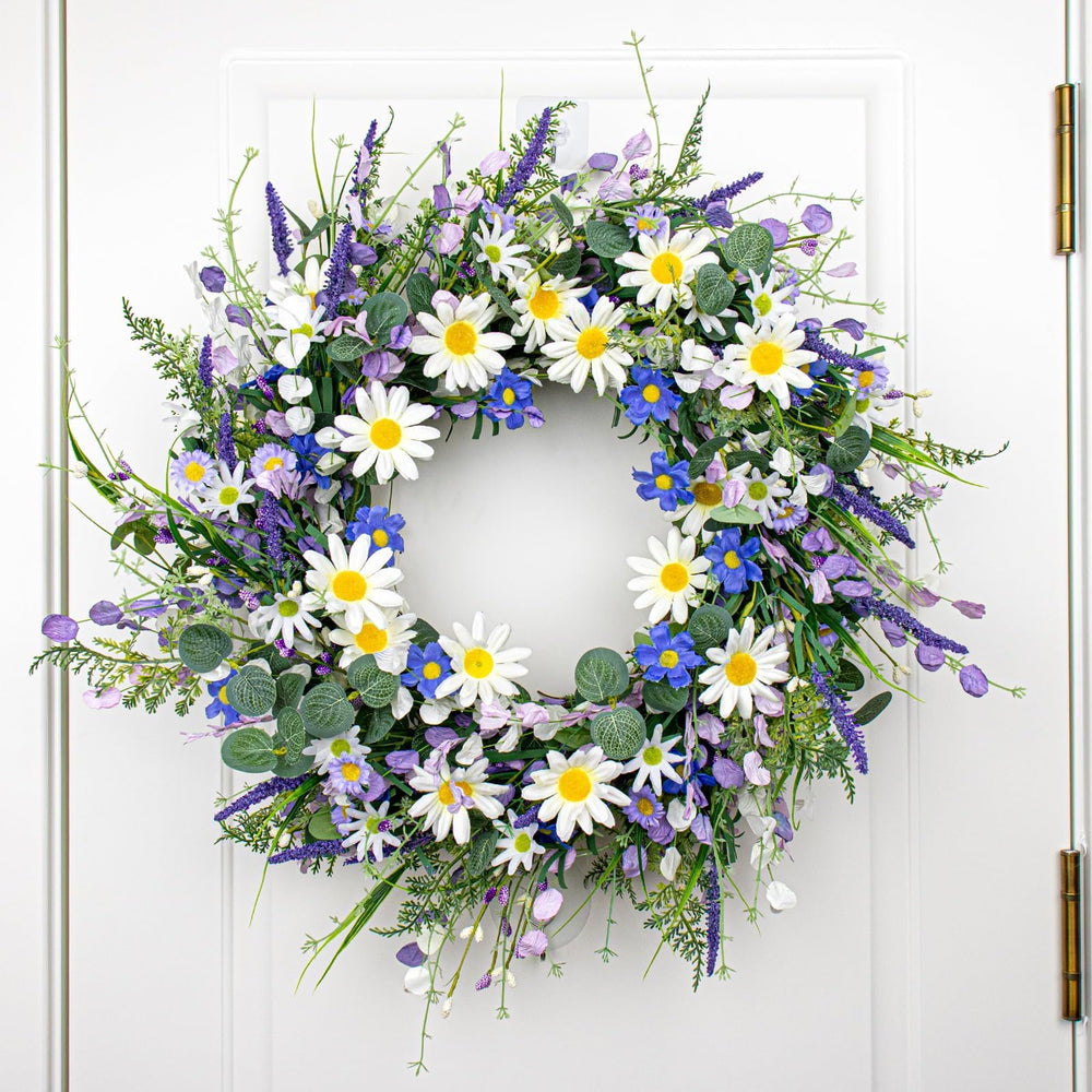 DIYFLORU marguerites et eucalyptus composent un ensemble harmonieux