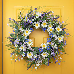 DIYFLORU couronne accrochée au porche protège décoration