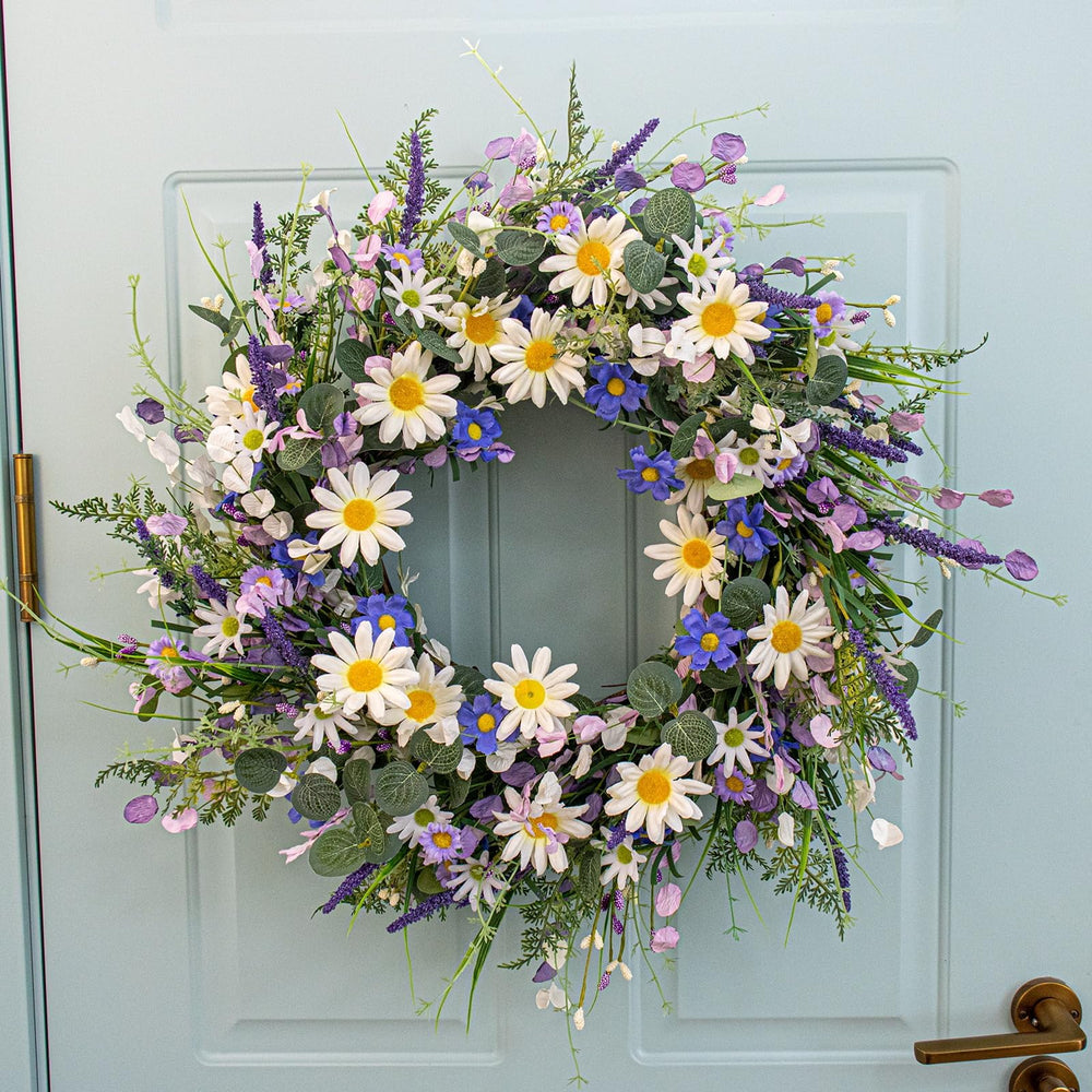 DIYFLORU couronne accrochée au porche crée accueil chaleureux