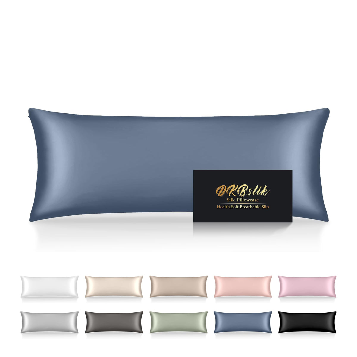 DKBslik housse de coussin corps face avant, protection peau et confort