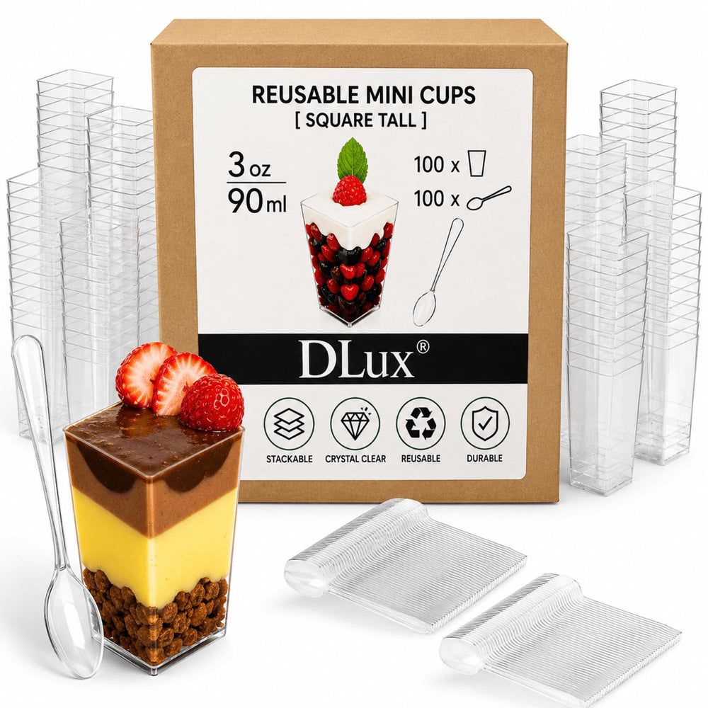 DLux gros plan sur la texture plastique cristal soulignant la clarté et la finition