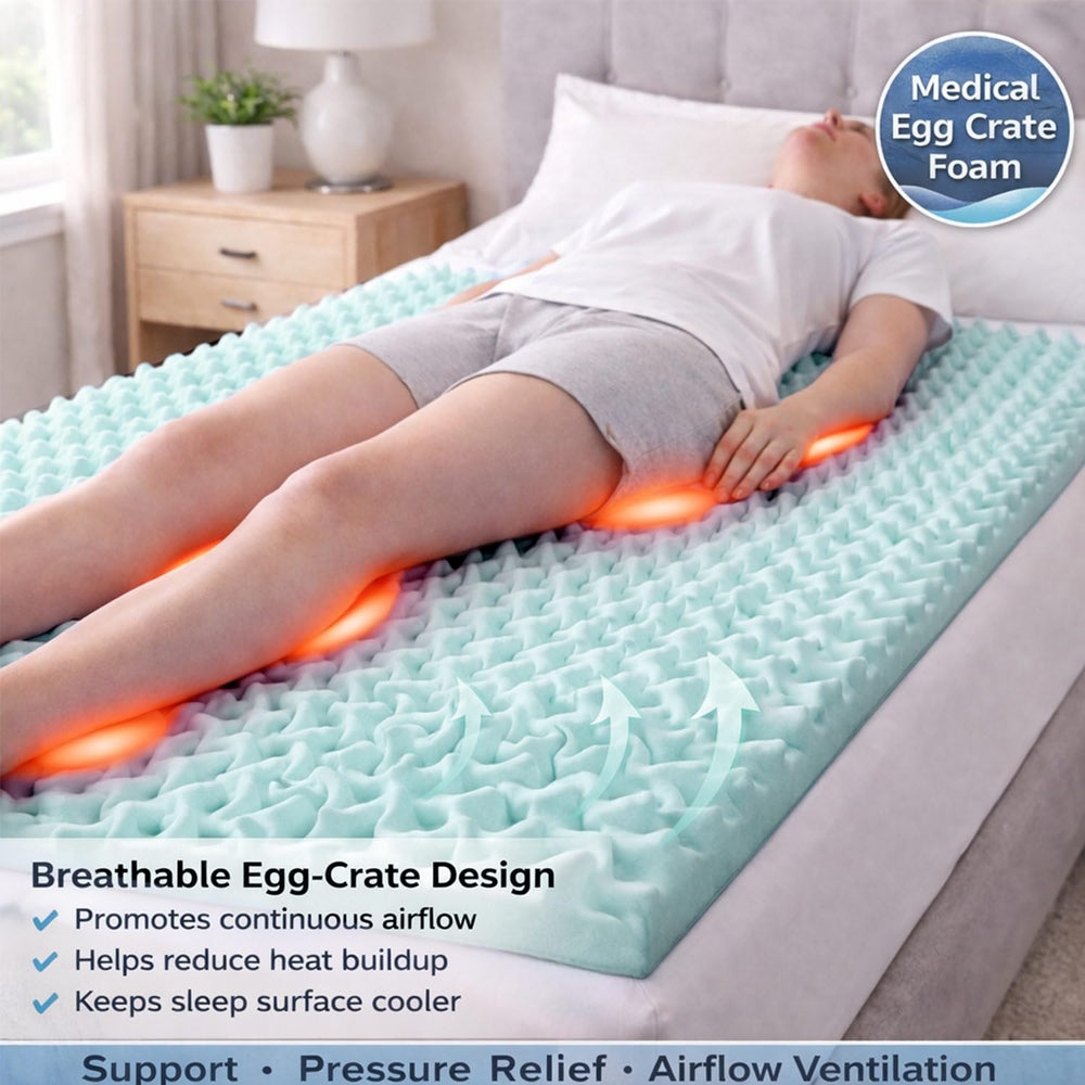 DMI surmatelas déroulé après réception montrant expansion en cours