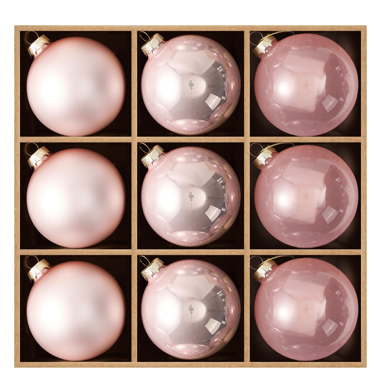 DN DECONATION boule face rose, rend le sapin élégant