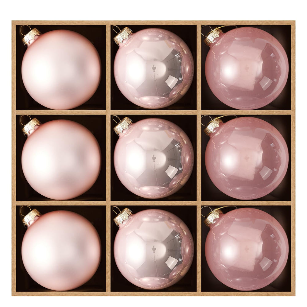 DN DECONATION boule face rose, rend le sapin élégant