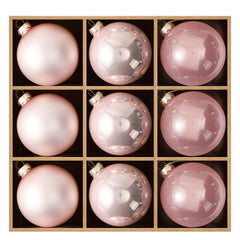 DN DECONATION boule face rose, rend le sapin élégant