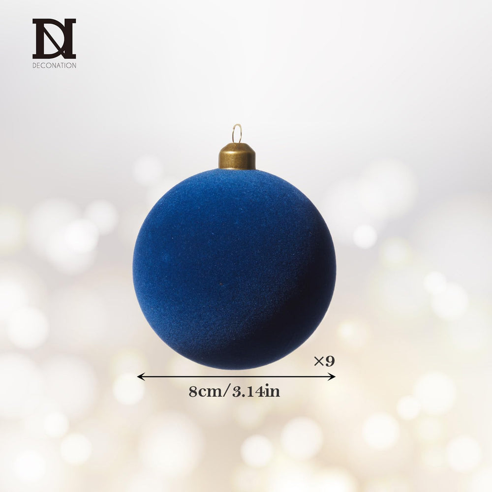 DN DECONATION neuf boules bleu en centre de table, ambiance sophistiquée