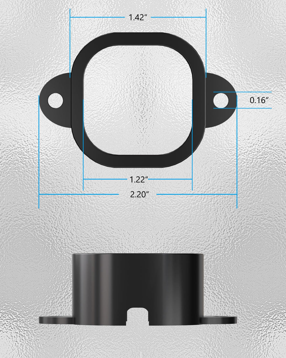 DNShorix détail de la vis de fixation, sécurise le clip sur surface