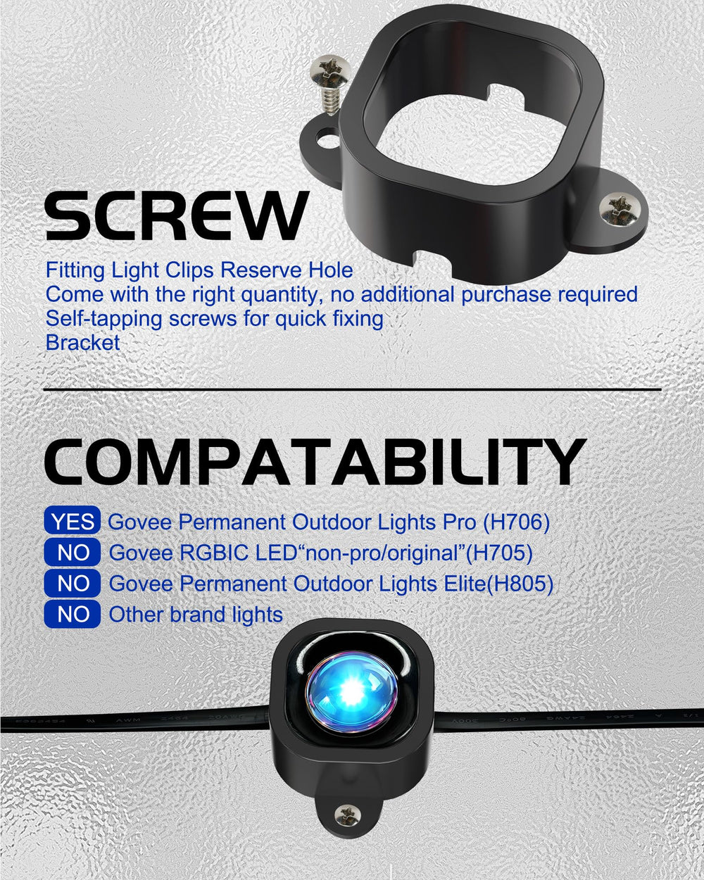 DNShorix support maintenant une lampe Govee, évite les chutes