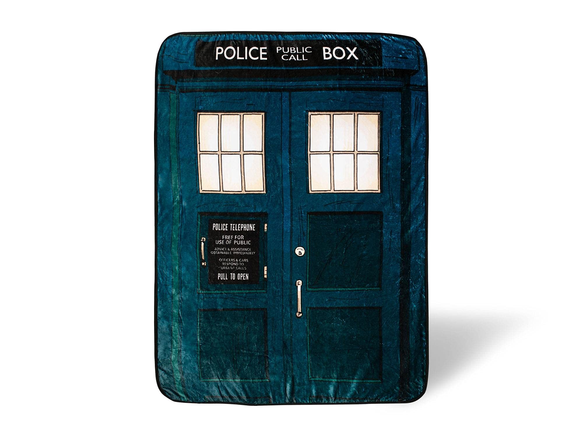 Doctor Who couverture TARDIS face avant décor style et confort