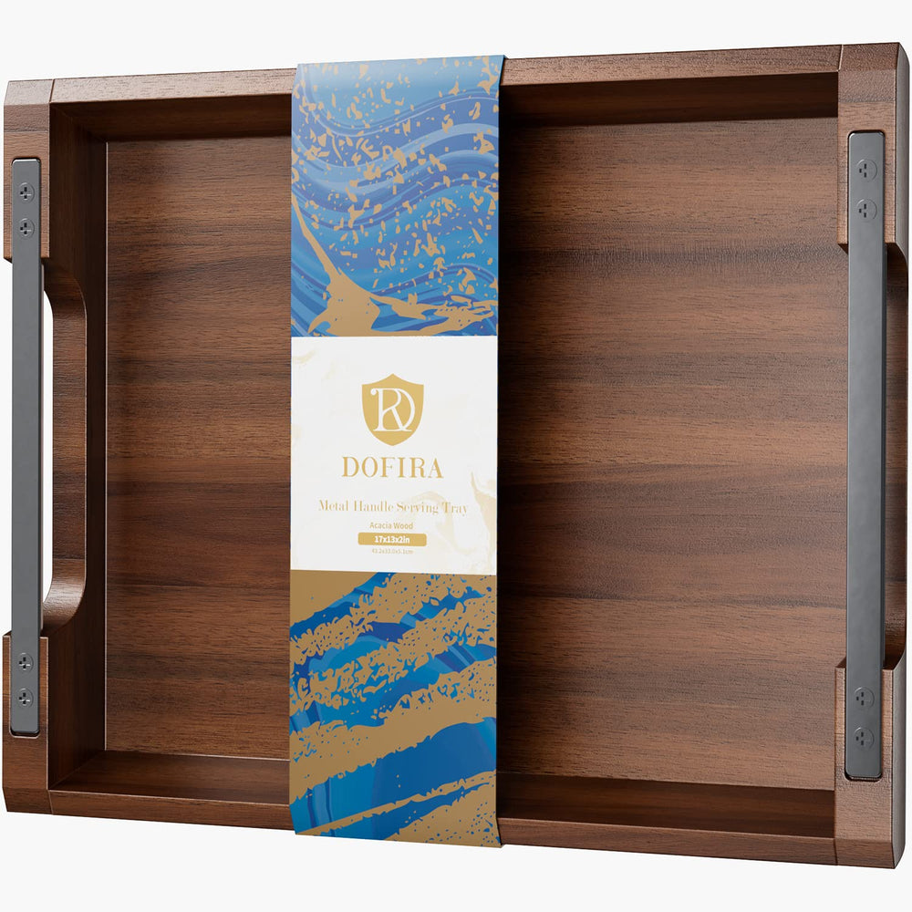 Dofira plateau acacia vue face, design élégant et pratique