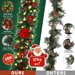 DOIOWN décorations nœuds et pommes de pin apportant charme festif