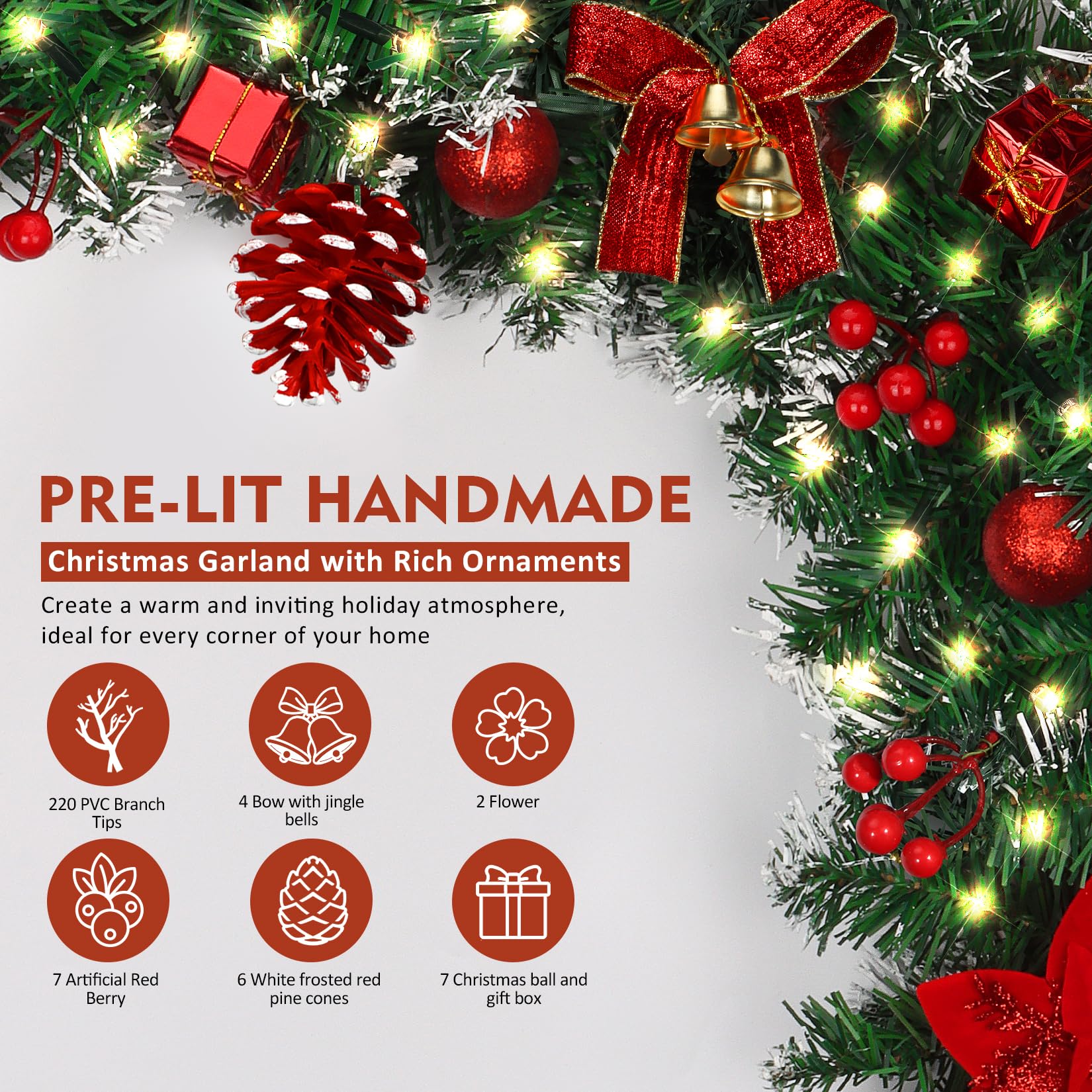 DOIOWN éclairage 100 LED offrant chaleur et modes variés