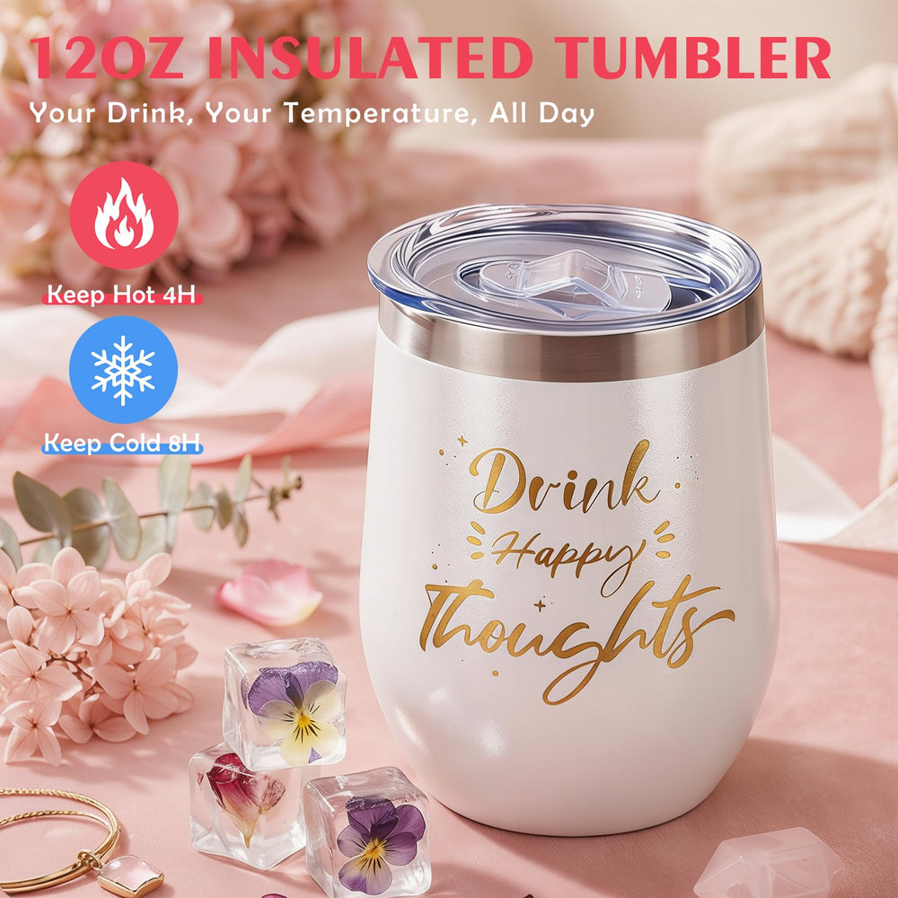 DOIOWN tumbler isolé 12oz conservant boissons chaudes ou froides plus longtemps