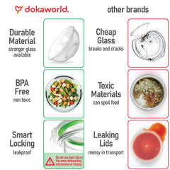 dokaworld bol ouvert avec couvercle facile à manipuler