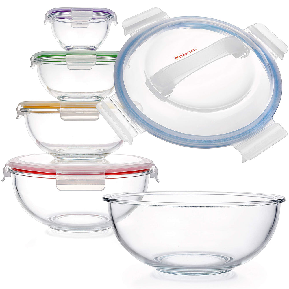 dokaworld ensemble de bols en verre vue frontale gain de place
