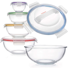 dokaworld ensemble de bols en verre vue frontale gain de place