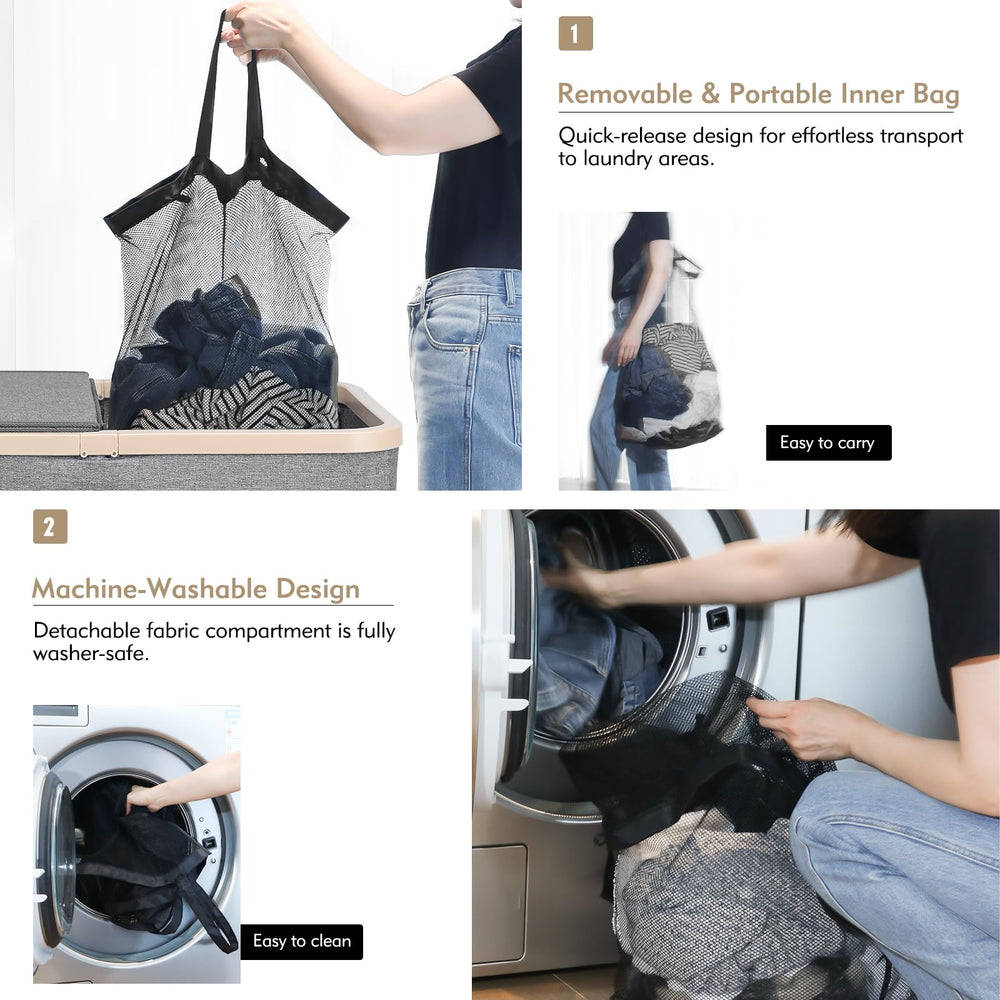 DOKEHOM comparaison taille à côté d'une commode montre capacité 160L