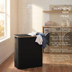 DOKEHOM panier ouvert montrant deux grands compartiments pratiques