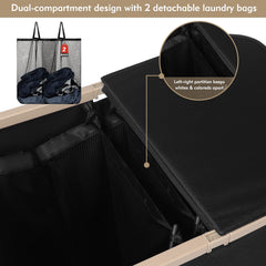 DOKEHOM sac intérieur amovible facilitant transport du linge