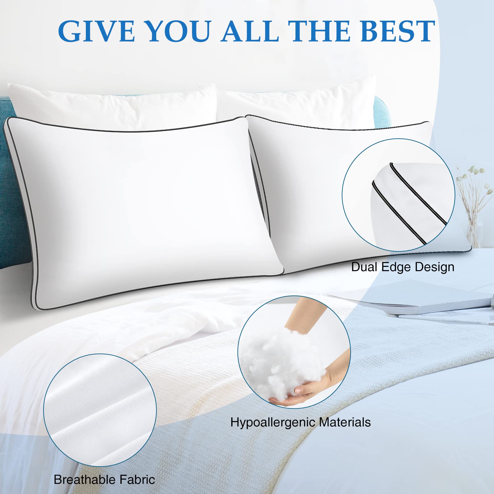 DolceLuna gros plan housse microfibre pour confort respirant