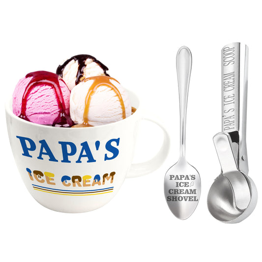 Dolficy bol face montrant le marquage Papa's Ice Cream et design durable