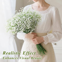 DomeStar bouquet de mariage utilisant gypsophile comme remplissage élégant