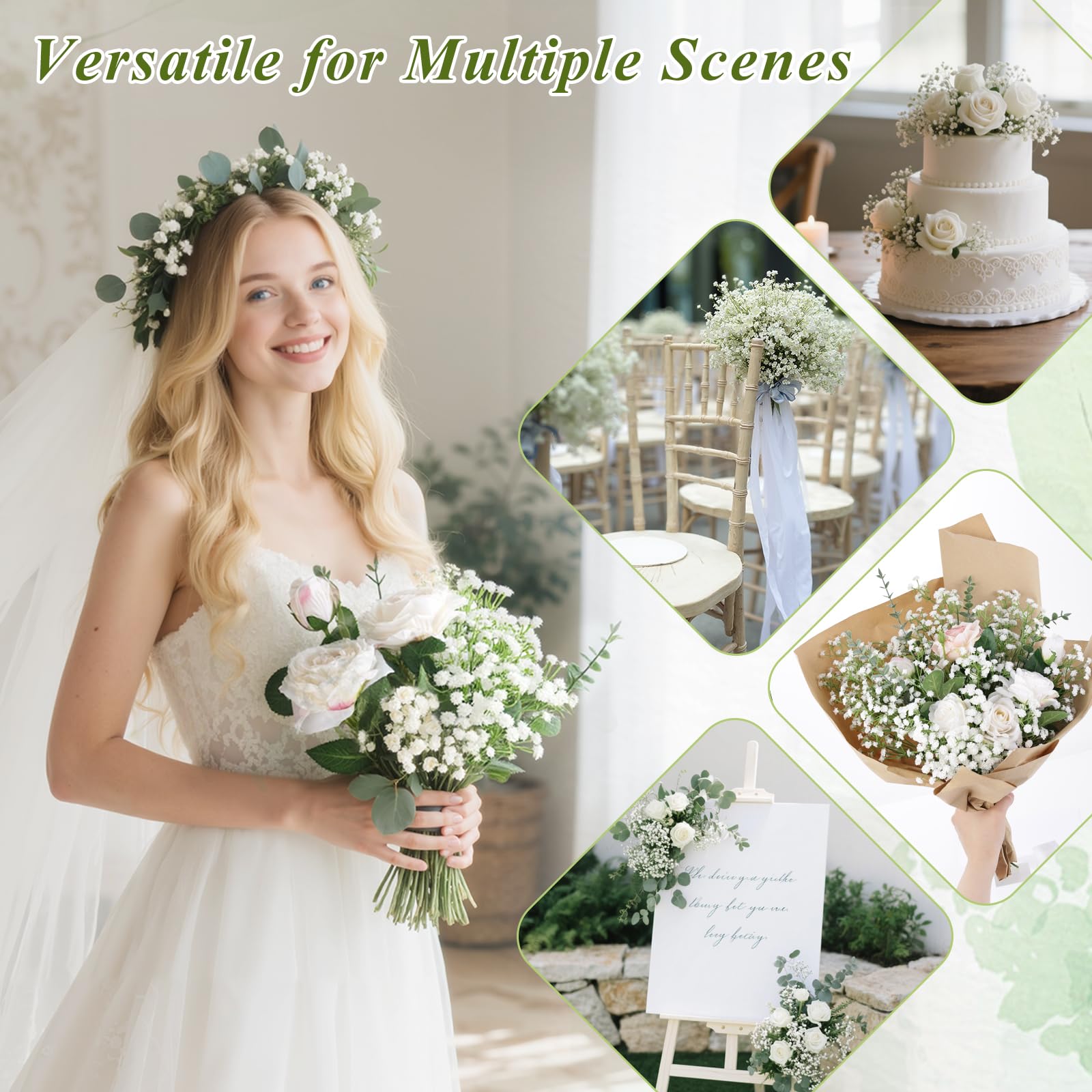 DomeStar projet DIY couronne intégrant gypsophile pour finition soignée