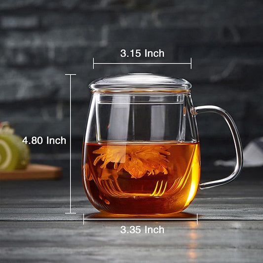 DOPUDO infuseur gros plan en verre montrant filtration propre et goût préservé
