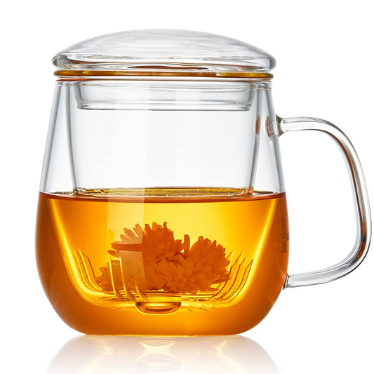 DOPUDO tasse en verre face montrant design transparent et robustesse
