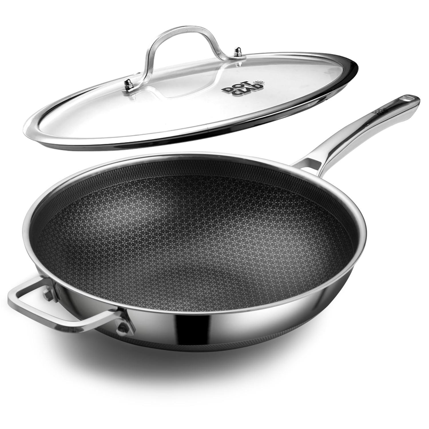 DOTCLAD wok face avant avec couvercle montrant polyvalence et design durable