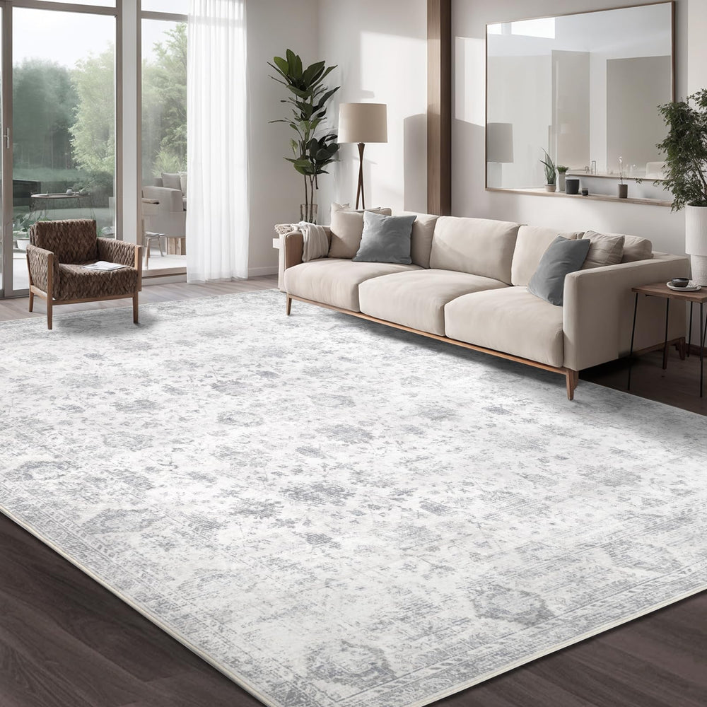 Dotiiorug tapis 8x10 face visible élégant effet bohème pour salon confortable